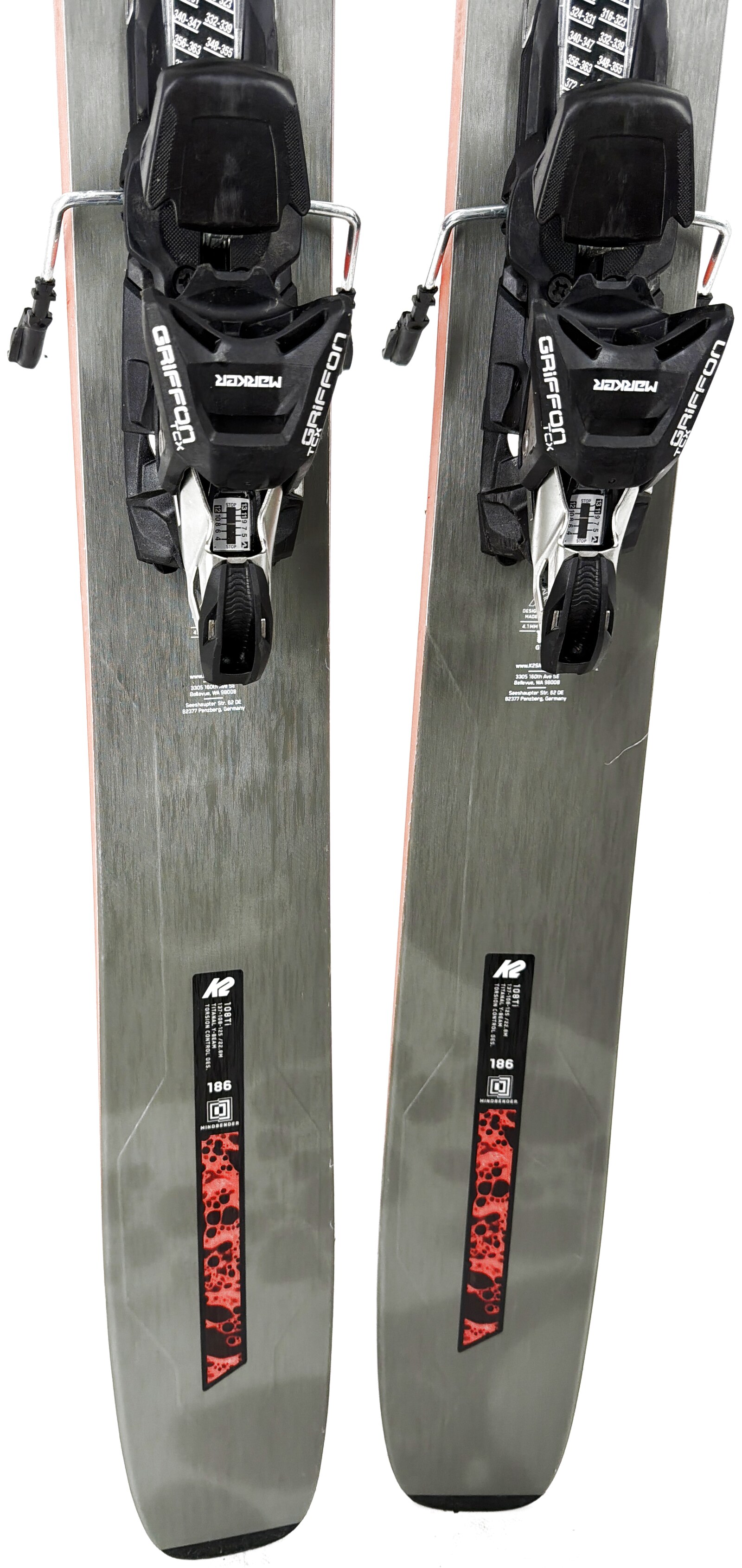 2026 K2 Mindbender 108Ti Skis Tail