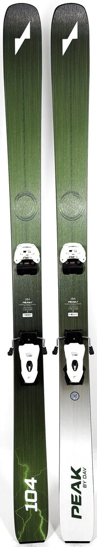 2024 Peak Skis Peak 104 by Dav Skis Topsheets