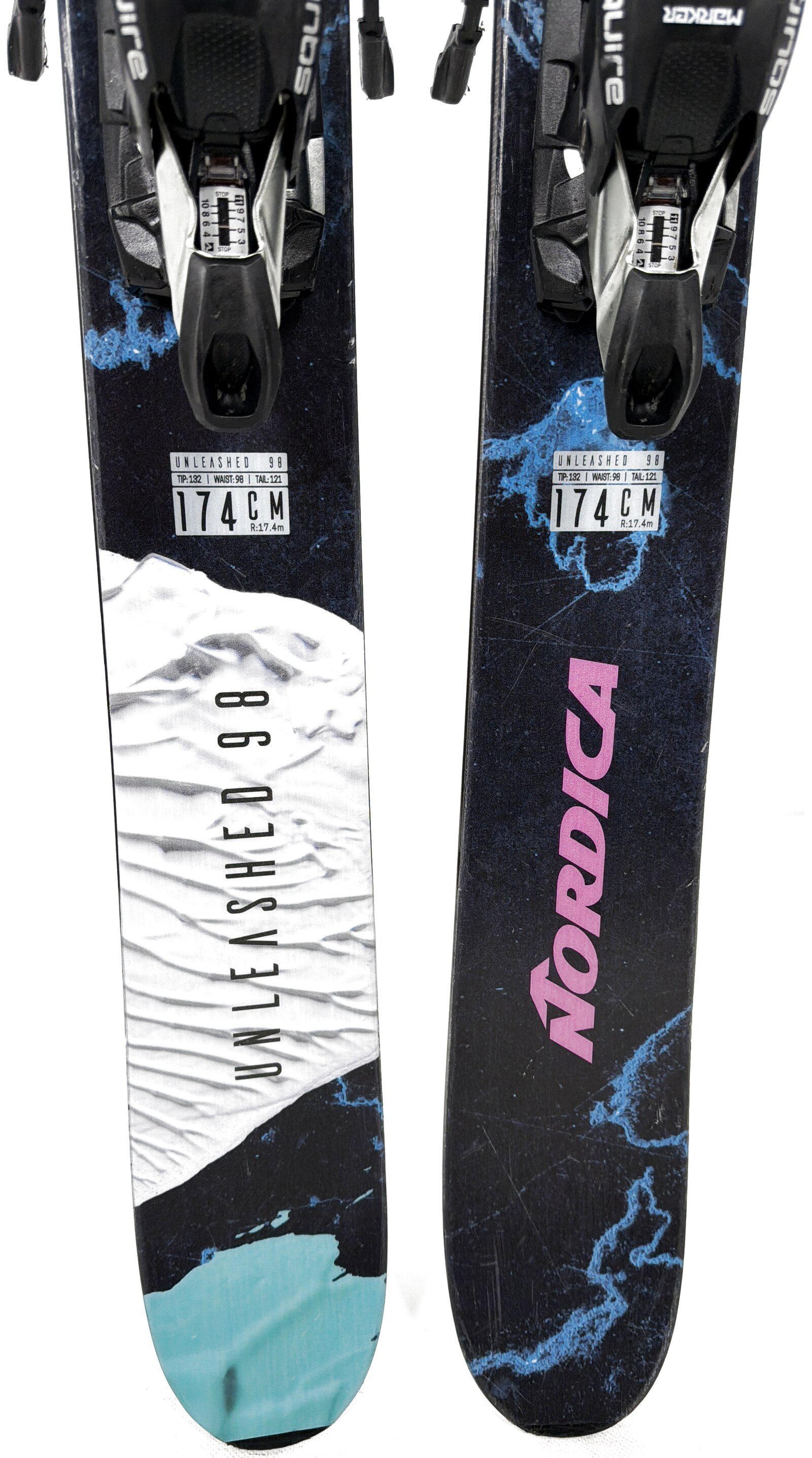 2025 Nordica Unleashed 98 Skis Tail