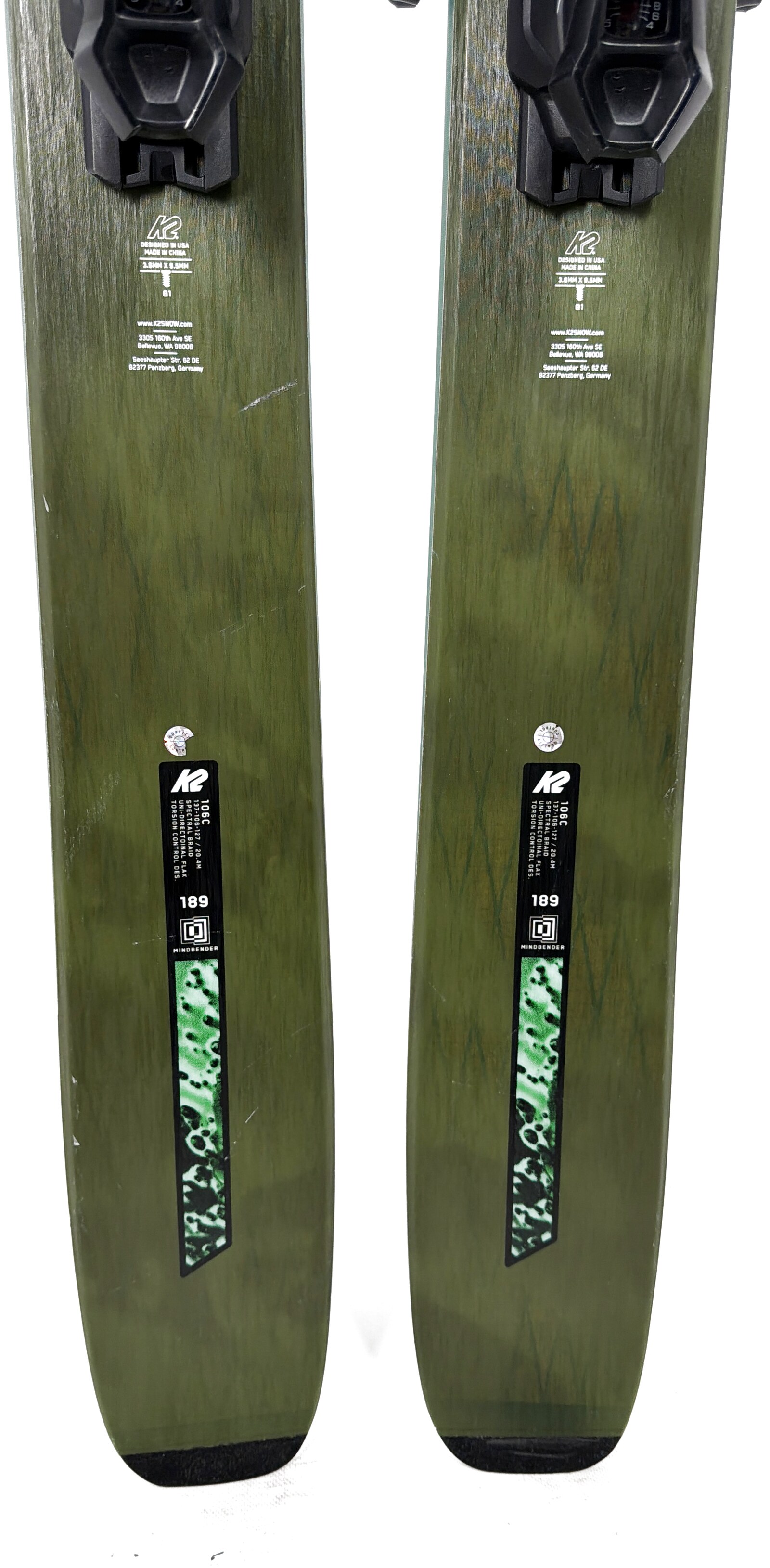 2026 K2 Mindbender 106C Skis Tail