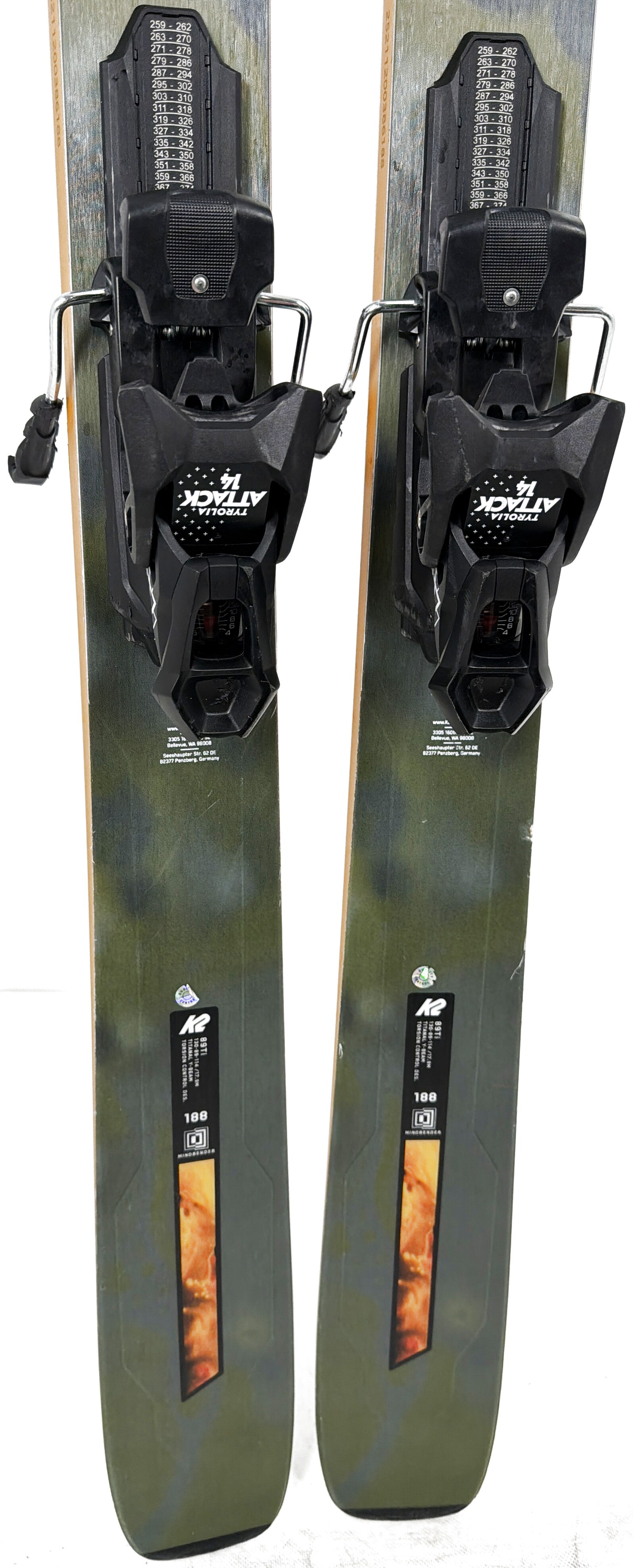 2026 K2 Mindbender 89Ti Skis Tail