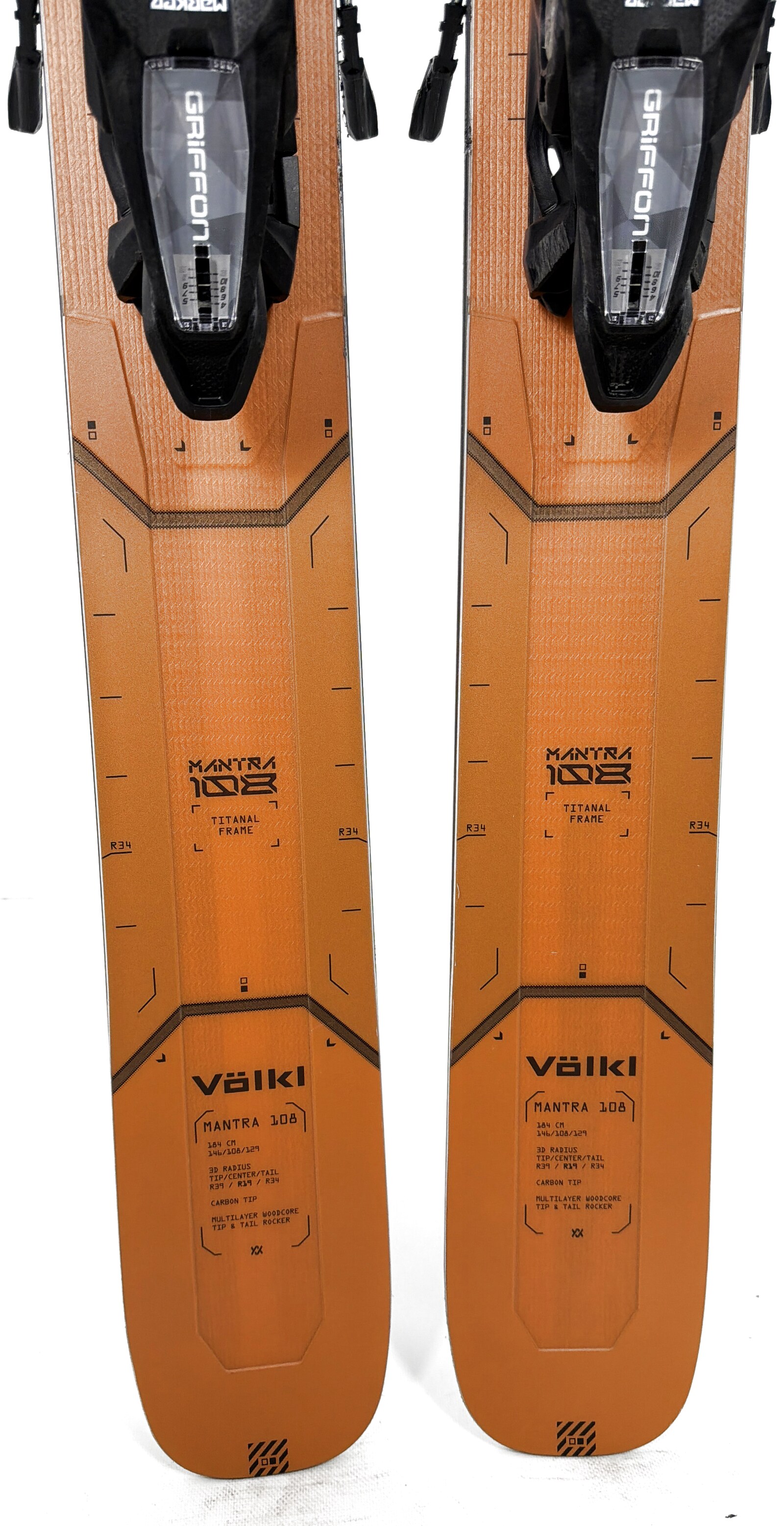 2026 Volkl Mantra 108 Skis Tail