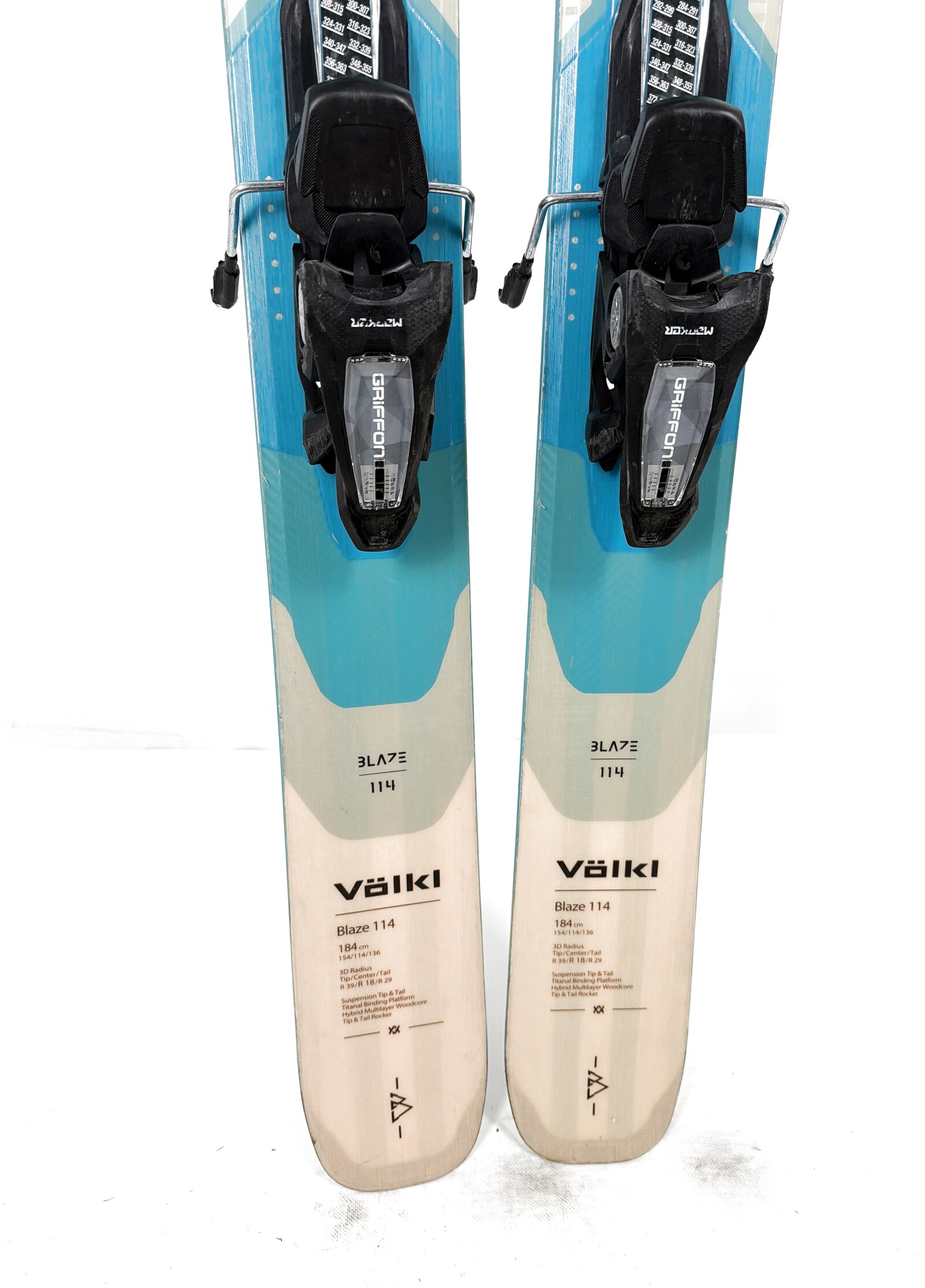 2025 Volkl Blaze 114 Skis Tail