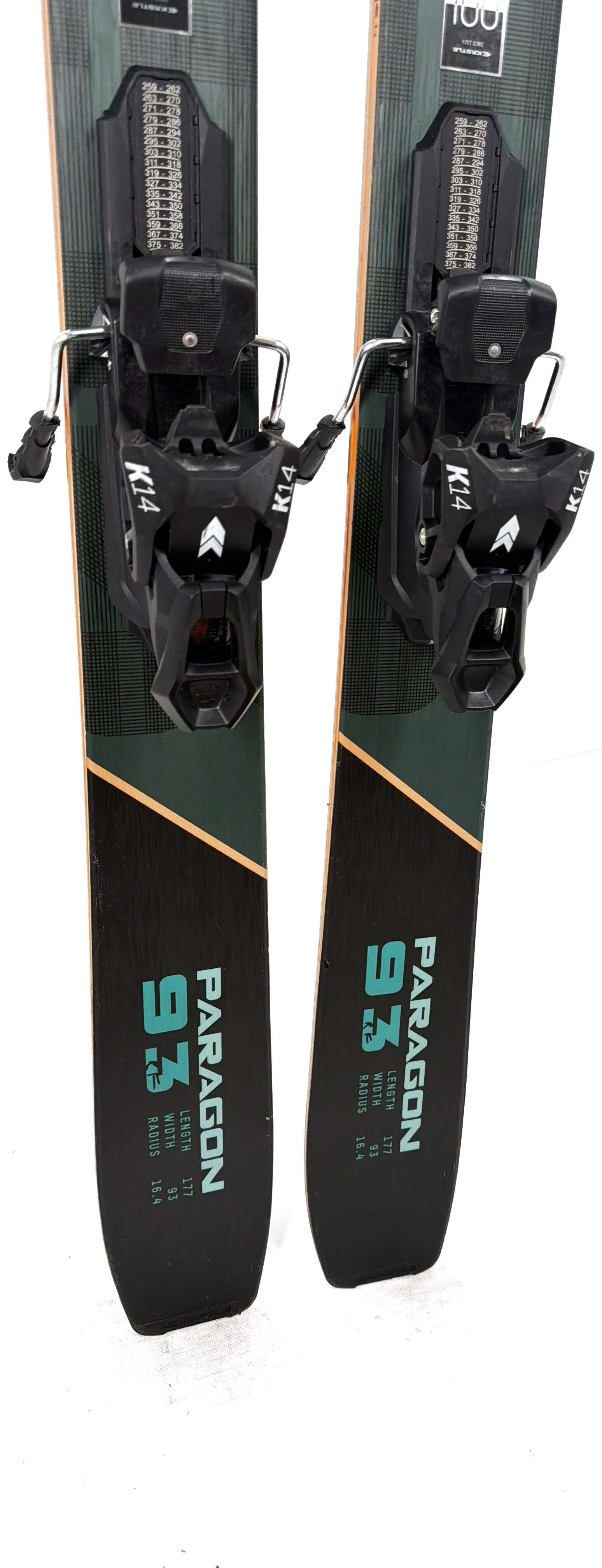 2027 Kastle Paragon 93 Skis Tail