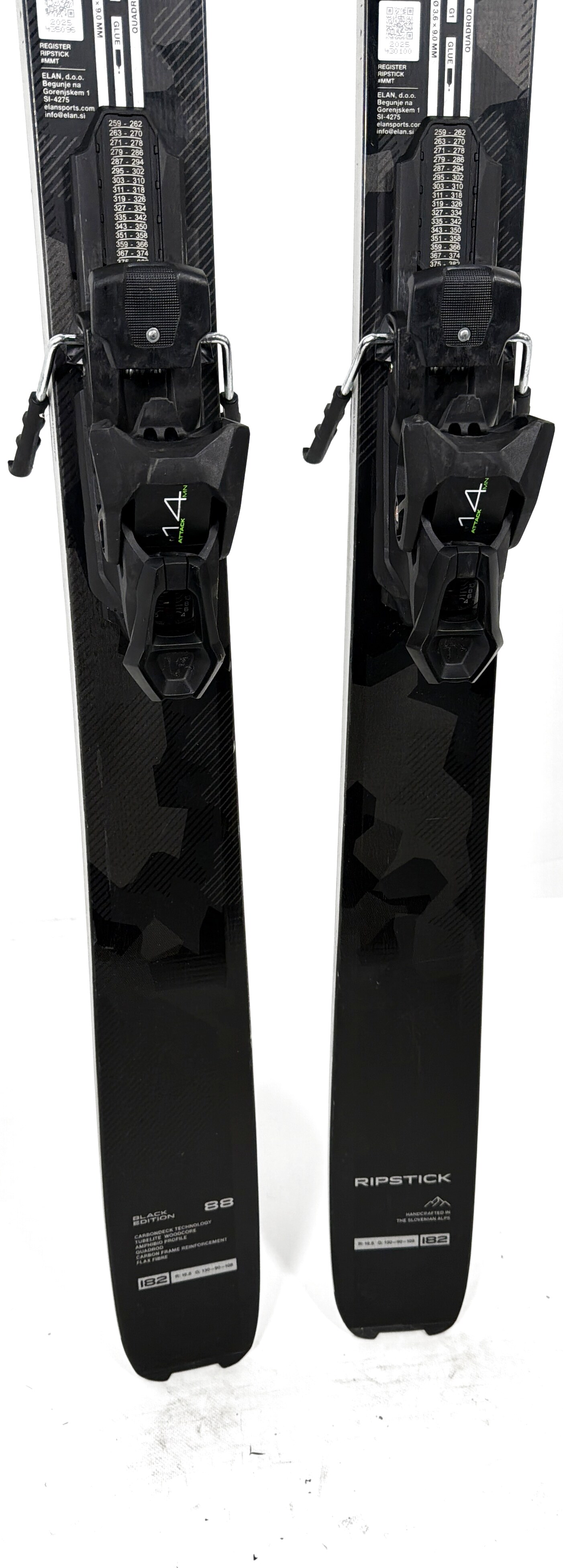 2027 Elan Ripstick 88 Black Edition Skis Tail