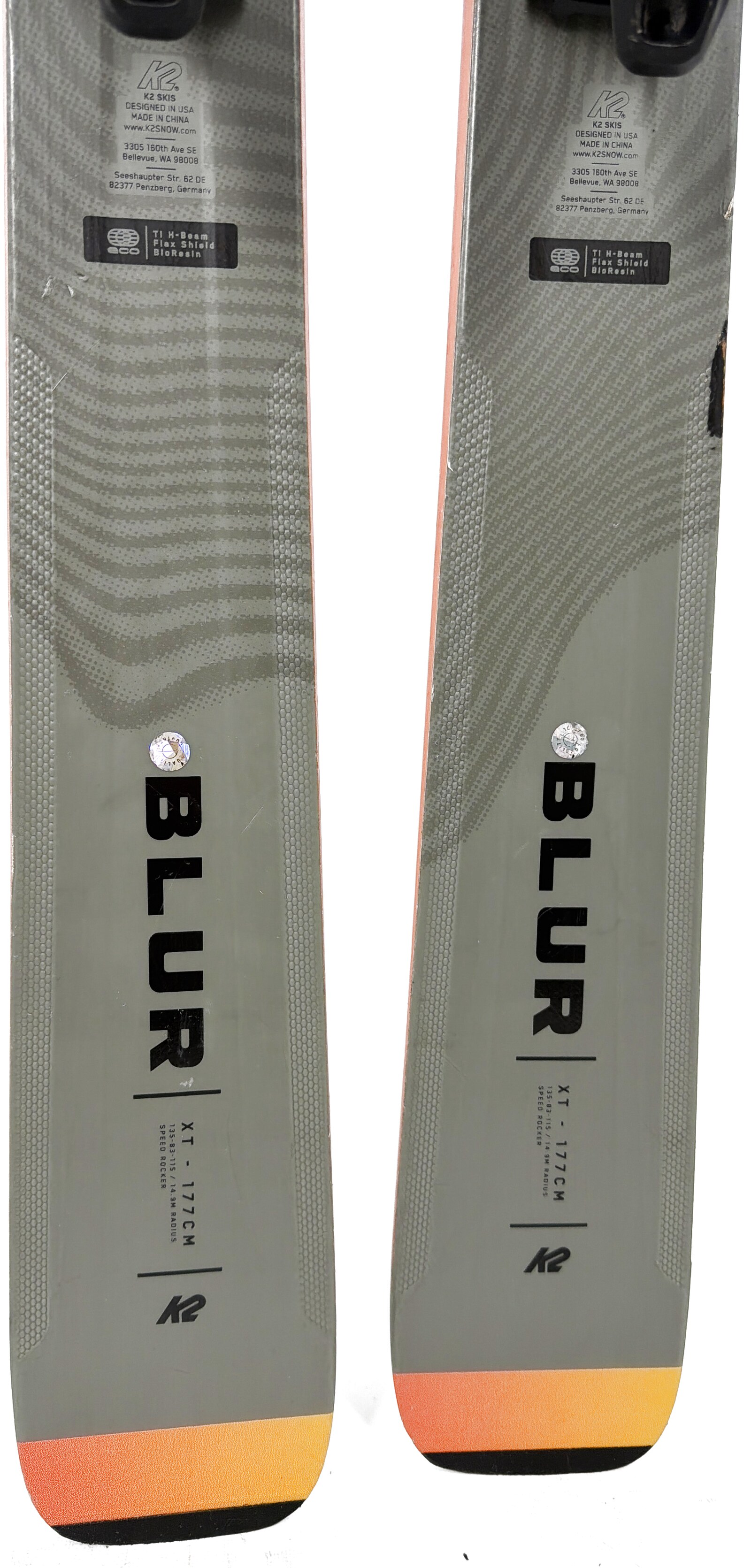2026 K2 Blur XT Skis Tail