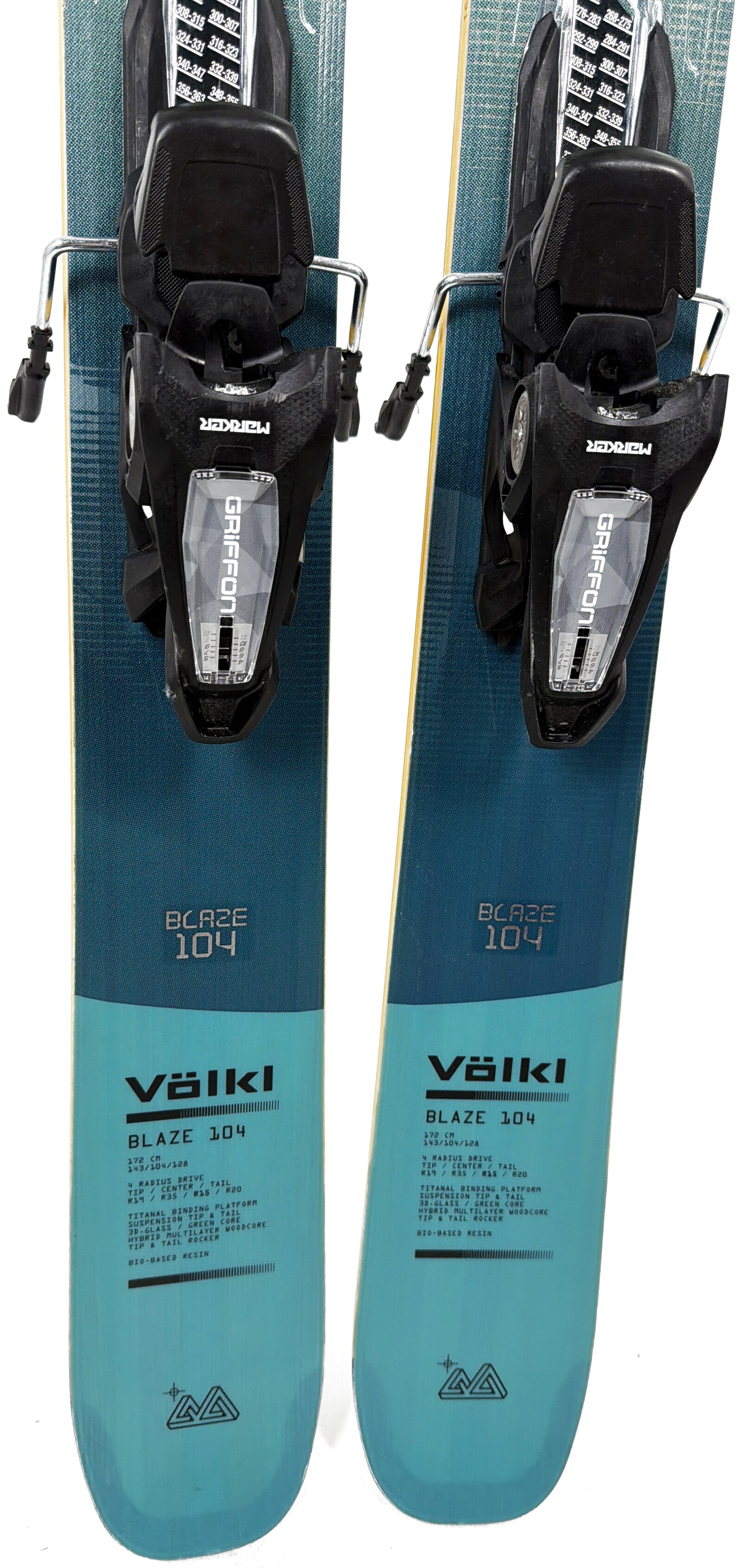 2027 Volkl Blaze 104 Skis Tail