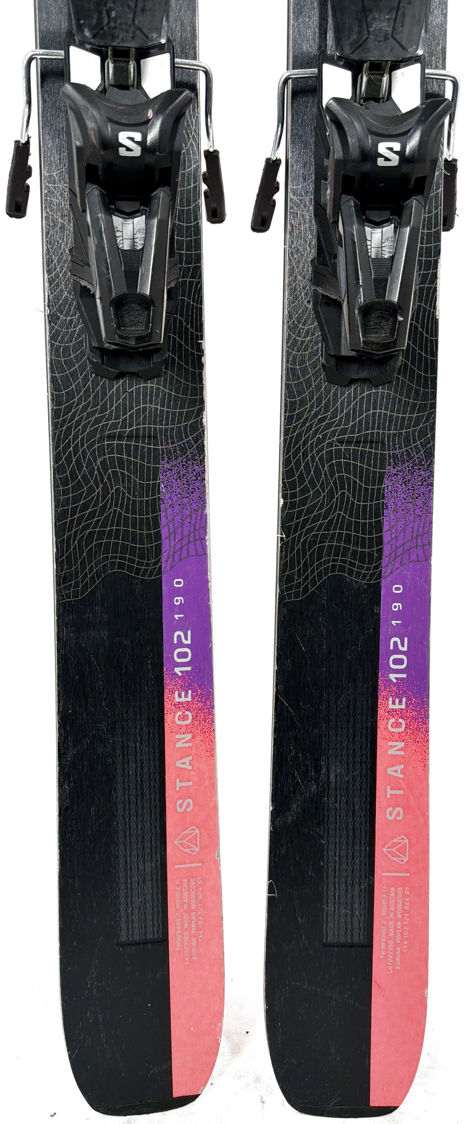 2024 Salomon Stance 102 Skis Tail