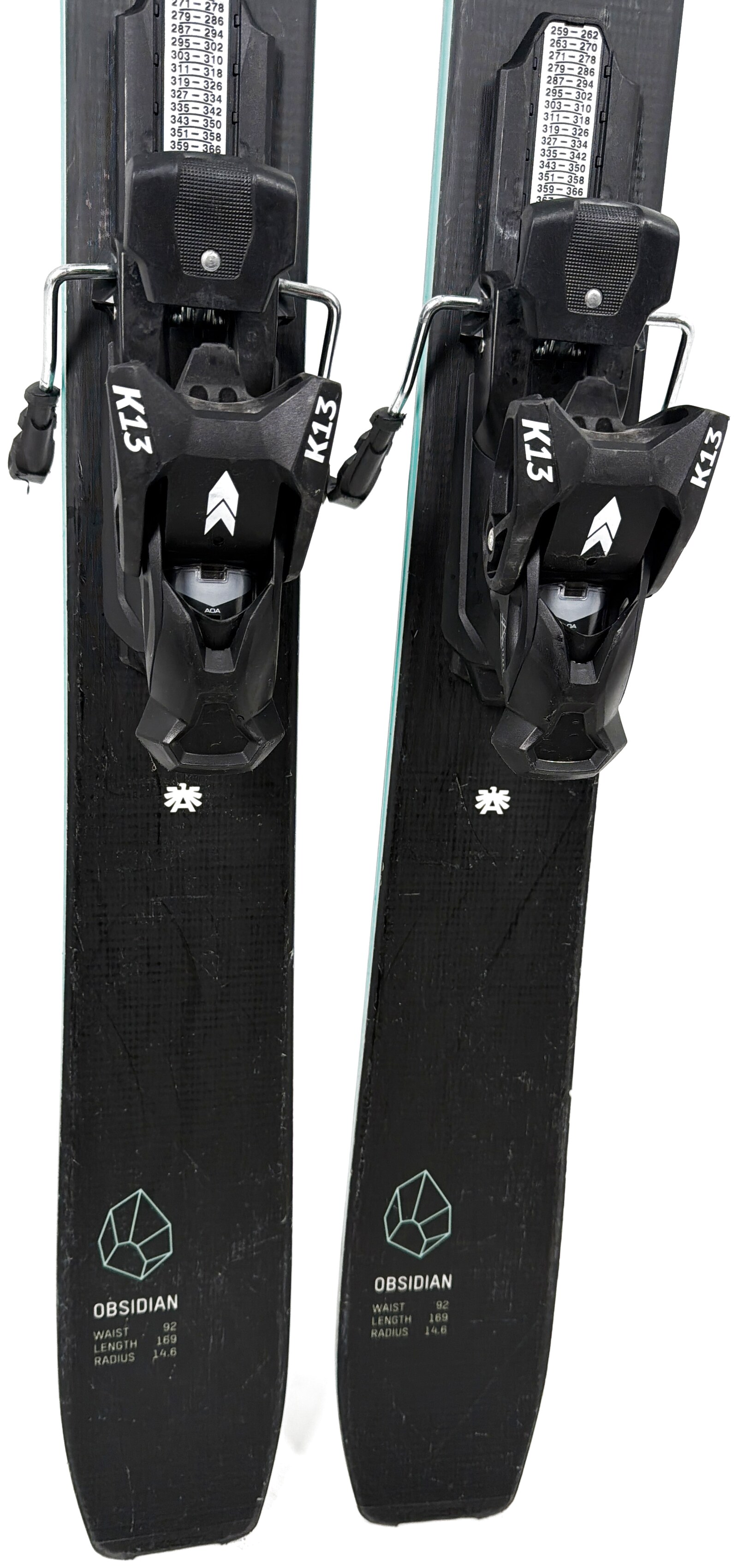 2026 Kastle Obsidian 92 Skis Tail