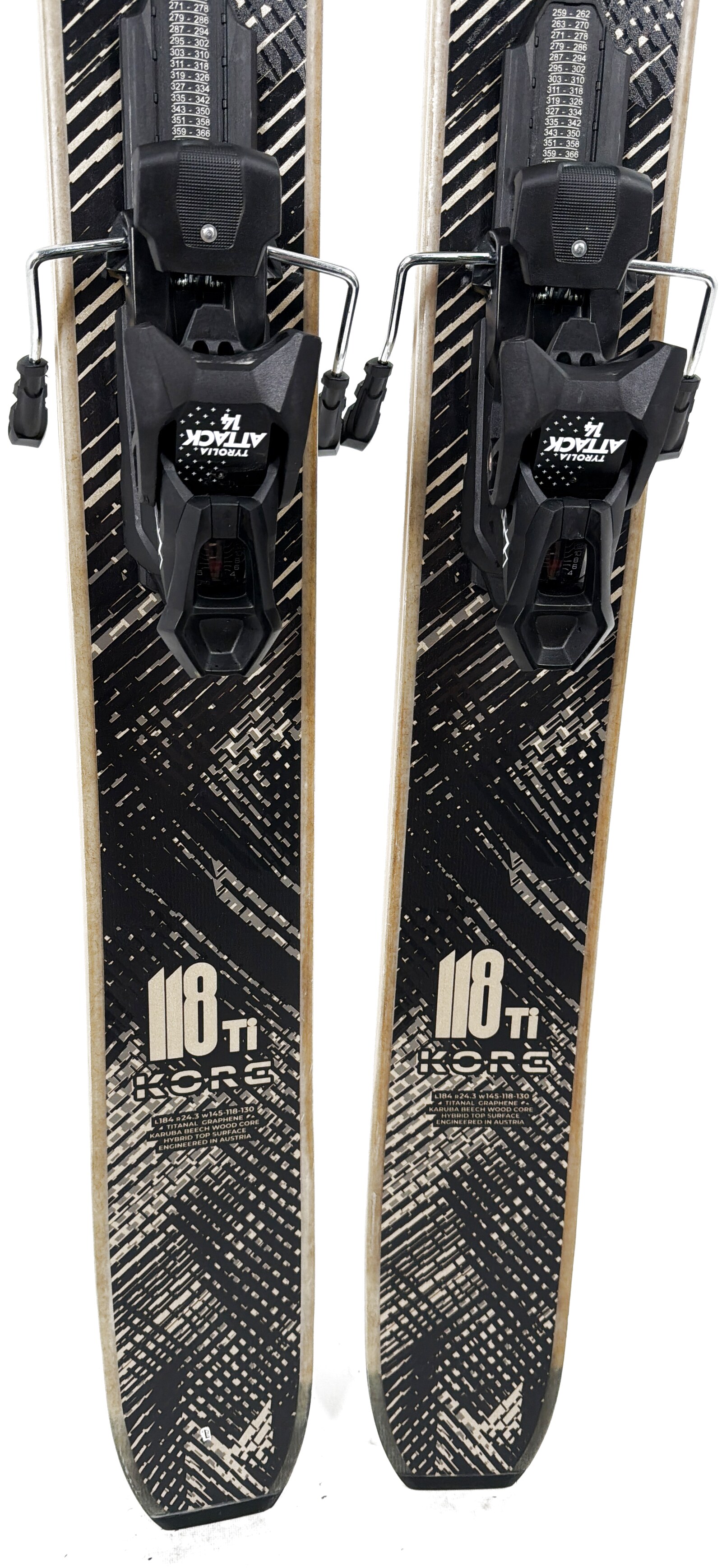 2027 Head Kore 118 Ti Skis Tail