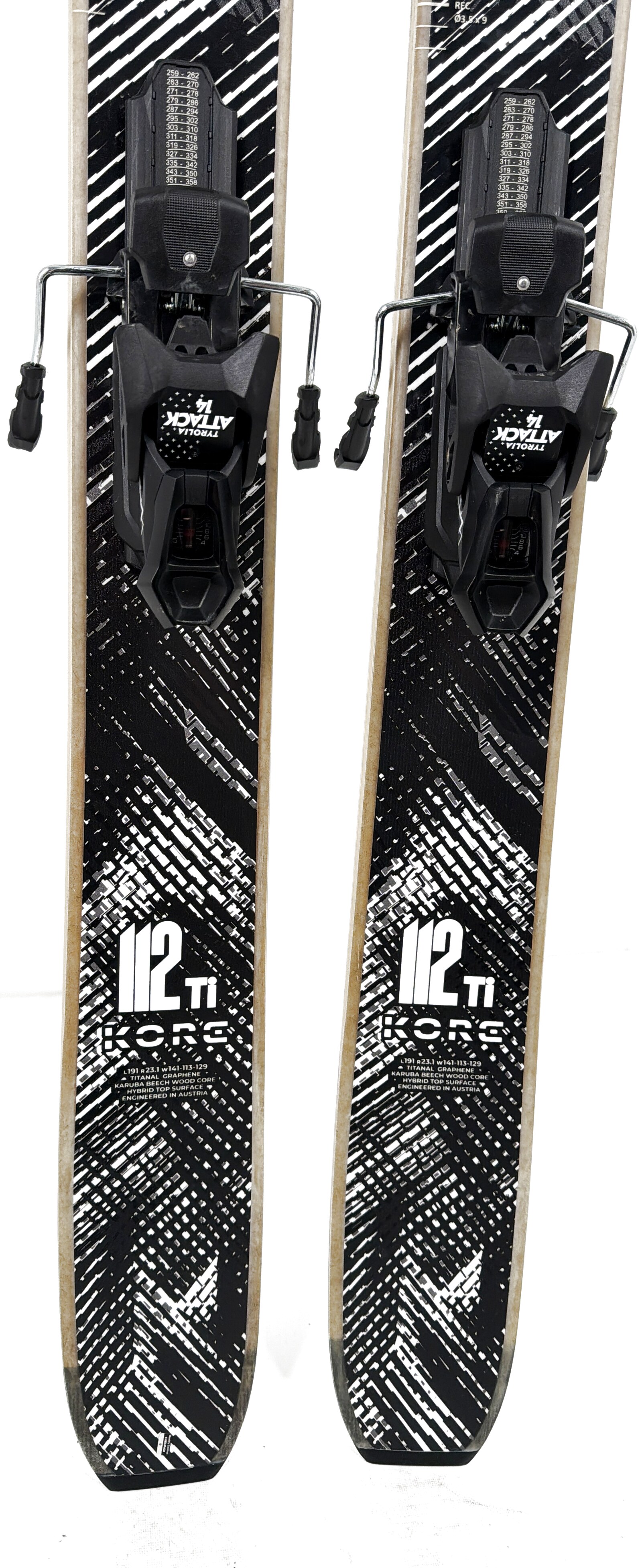 2027 Head Kore 112 Ti Skis Tail