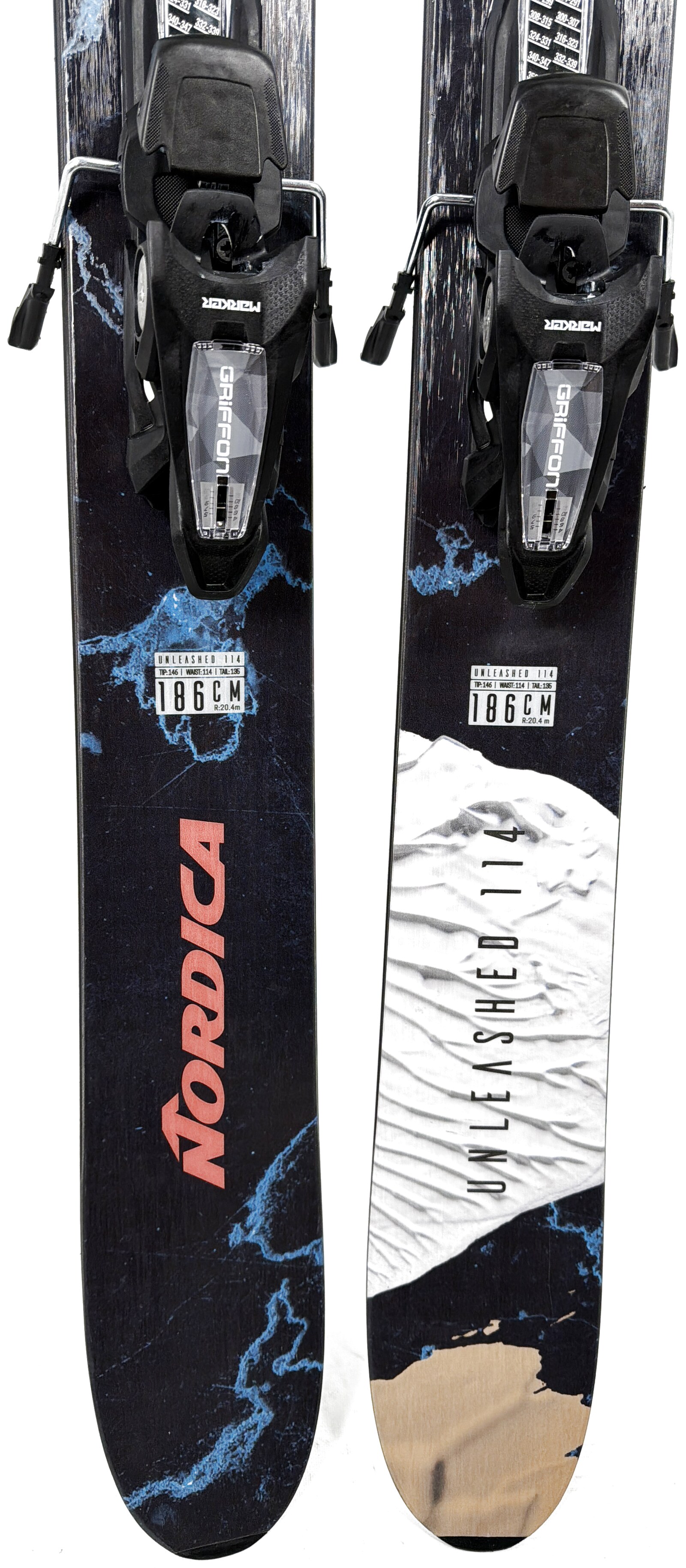 2025 Nordica Unleashed 114 Skis Tail